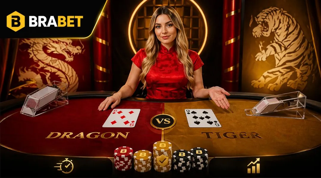 Dragon Tiger ao Vivo Simulação de Apostas na BRABET