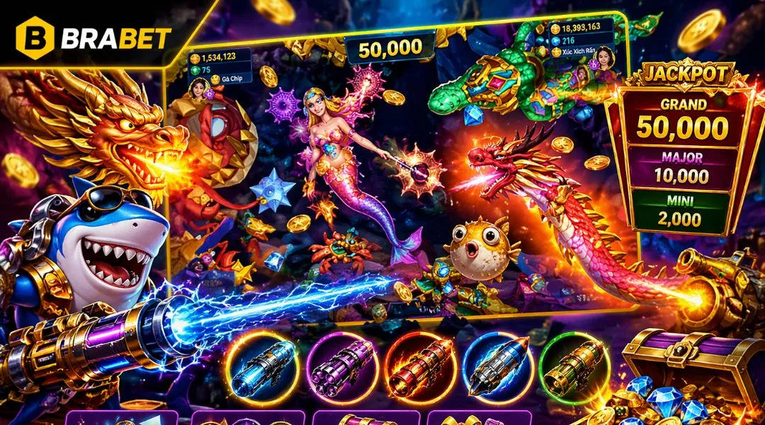 Interface de filmagem de peixes com belos efeitos de iluminação
